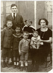 Prewar studio portrait of the Solomon family in Bivolari.