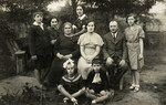 Group portrait of the extended Kracowski family at their summer dacha.