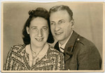 Wedding portrait of Helen Sztelman and Wolf Laudon.