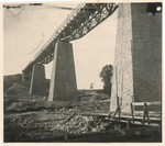 View of the bridge in Hanushovce built by Jewish forced laborers.