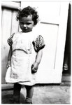 Close-up of Henye Rosenbaum, a young child who perished in the Holocaust.