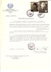 Unauthorized Salvadoran citizenship certificate issued to Mordka Szulim Zytno (b.