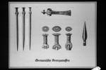 17th Nazi propaganda slide for a Hitler Youth educational presentation entitled "5000 years of German Culture."

German-made bronze tools