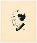 Caricature by Lutek Orenbach of his father.