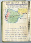 Page of the diary of Hans Vogel tracing the family's journey from Germany through France and eventual immigration to the United States.