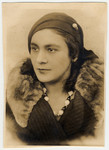 Studio portrait of Tzyla Kamerman, the aunt of the donor.