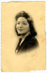 Studio portrait of Suzanne Flake, the older sister of the donor who perished at Auschwitz.