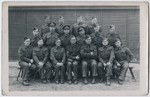 Group portrait of captured British soldiers in Stalag VIIIB in Lamsdorf.