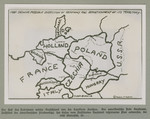 Map showing a plan to redistribute German territory.