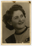Studio portrait of Anna Grosz [probably post-war]