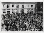 Danish civilians celebrate their liberation.

Original Caption: "Liberation of Denmark.