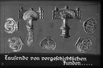 2nd Nazi propaganda slide of a Hitler Youth educational presentation entitled "German Achievements in the East" (G 2)

Tausende von vorgeschichtlichen Funden...