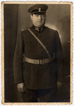 Portrait of Nissim Farhi, a Bulgarian-Jewish officer serving in a forced labor battalion.