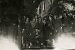 Group portrait of Jewish female partisans in Yugoslavia.