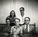 Portrait of the Beretvas family in their home in Tunis.