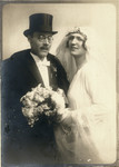 Wedding portrait of Dr. Joseph Teitelbaum and Paula Weiselberg.