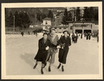 The Bing family goes skating (possibly in Switzerland).