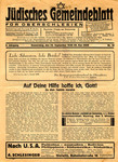 Flyer published by the Jewish community organization in Upper Silesia.