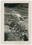 Corpses await reburial in Nammering after their discovery by the American army.