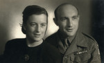 Portrait of Eliyahu Yovel, a soldier with the Jewish Brigade and his wifeTusia (nee Abramovitch).