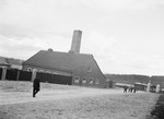 Exterior view of the crematoria at Buchenwald.