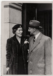 Wedding of Otto Frank and Fritzi Geiringer.

They met and married after each had lost their spouses during the Holocaust.