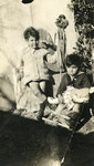 Prewar portrait of two Jewish children, Nadia and Marcel Cohen, in Tunisia.