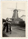 Ina Soep goes for a bicycle ride in the countryside shortly after the German invasion of The Netherlands.