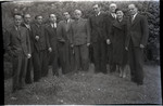 Vladimir Jabotinsky (center) meets with other Revisionist Zionists in London.