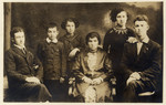 Prewar studio portrait of the Feldman family in Sokolow Podlaski.