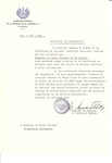 Unauthorized Salvadoran citizenship certificate made out to Rabbi Blochas and his children by George Mandel-Mantello, First Secretary of the Salvadoran Consulate in Geneva and sent to them in Siauliai.