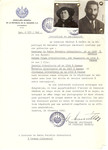 Unauthorized Salvadoran citizenship certificate made out to Rabbi Feivelis Gibralteris (b.