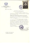 Unauthorized Salvadoran citizenship certificate made out to Rosa (nee Ravelyte) Kaganiene (b.