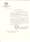 Unauthorized Salvadoran citizenship certificate made out to Rabbi Dovidas Zelniker and his family by George Mandel-Mantello, First Secretary of the Salvadoran Consulate in Geneva and sent to them in Birziai.