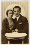Engagement portrait of Ida Grabel and Israel Dauerman Klinghoffer.