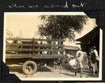 Belongings are loaded onto a truck outside the Ash Colony in Shanghai.