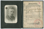 Identification card initially issued to Andor Weidlinger by the Swiss Red Cross and then reissued by Soviet authorities.