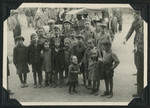 Group portrait of children in the Ziegenhain displaced persons camp.