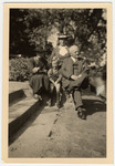 Photograph of Margarete Lande (nee Feldmann), her son Peter, and her parents.