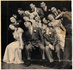Life Magazine photo showing Hedi Politzer (bottom right), a recent Austrian-Jewish immigrant, performing a Broadway revue of Viennese songs.
