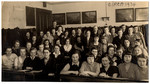Portrait of a girls high school class in Vienna.

Hedi Politzer is pictured in the front row, third from the left.