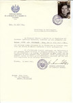 Unauthorized Salvadoran citizenship certificate issued to Rika (nee Eisenmann) Prins (b.