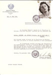 Unauthorized Salvadoran citizenship certificate issued to Ibolyka (nee Gergely) Rabinek (b.