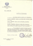 Unauthorized Salvadoran citizenship certificate issued to Mendel Rosenfeld (b.