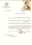Unauthorized Salvadoran citizenship certificate issued to Gabriella (nee Bamberger) Rosenthal (b.
