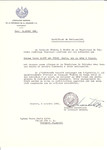 Unauthorized Salvadoran citizenship certificate issued to Maria (nee Fuchs) Quitt (b.