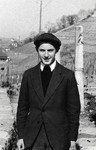 Menachem Mayer poses in Montreux, Switzerland where he was attending the Etz Hayyim yeshiva.