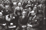 Group portrait of the faculty of the Jewish school in Milan, La Scuolo via Eupili.