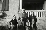 Gustav Schreiber (the uncle of the donor) poses with his wife and children.