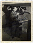 Close-up portrait of Fernand Carion, a Belgian musician and prisoner-of-war.
